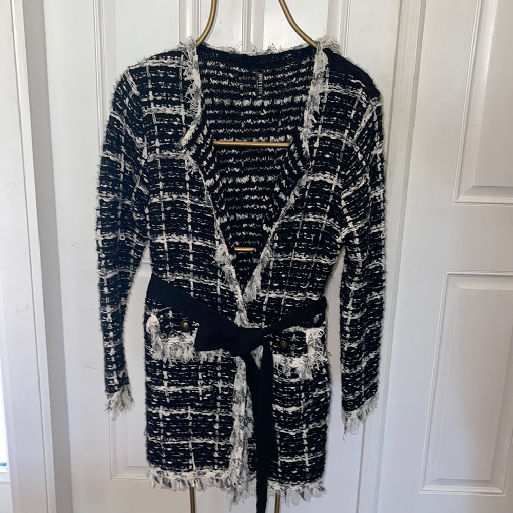 Spot Lite tweed long sweater